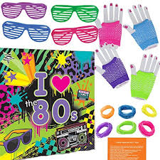 Whether you have a science buff or a harry potter fanatic, look no further than this list of trivia questions and answers for kids of all ages that will be fun for little minds to ponder. 80s Theme Party Supplies 12 Pairs Fingerless Fishnet Gloves 12 Sunglasses 144 Neon Gel Bracelets Scene Setter Decoration Photo Backdrop And 80s Trivia Questions Buy Online In Cayman Islands At Cayman Desertcart Com Productid 30963838