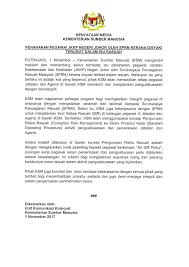 Aduan berkaitan majikan dan pekerja? Kenyataan Media Berkenaan Kementerian Sumber Manusia Facebook