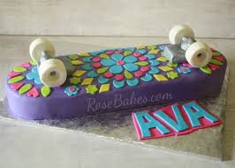 Perfect for teenagers birthdays or anyone that's got a love for the board. How To Make A Girly Skateboard Cake Rose Bakes