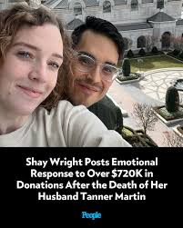 🔗: bit.ly/3TfiUnB Tanner Martin's wife is sharing her gratitude for their  generous fans after Martin's death at age 30. 📷️: Instagram