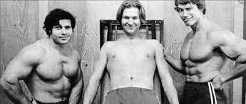 Press alt + / to open this menu. Franco Columbu Jeff Bridges And Arnold Schwarzenegger On The Set Of Stay Hungry Imgur