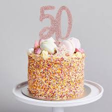 Once they were cool, i sliced them in half horizontally to give me four cake layers, and then filled each layer with freshly whipped cream and sliced strawberries. Rose Gold Glitter Acrylic 50 Cake Topper Birthday Cake Decorations Party Supplies Party Pieces