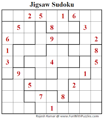 There's a new puzzle every day! Jigsaw Sudoku Puzzle Daily Sudoku League 187