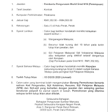 Jawatan kosong pembantu pengurusan murid. Jawatan Kosong Di Pentadbiran Kerajaan Negeri Perak Pembantu Pengurusan Murid Gred N19 Infomalaysiakini