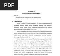 RevPercobaan Isolasi Nikotin | PDF