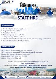 We did not find results for: Lowongan Kerja Terbaru Pt Aplus Pacific Staff Hrd Iso Juli 2020