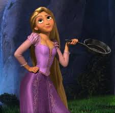 Rapunzel With Her Frying Pan Tangled Rapunzel Disney Dresses Rapunzel Dress