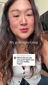 Replying to @Mads 🚨🚨🚨 this gold signet is by Scosha a jewelry designer  out of Brooklyn NY #fyp #fypシ゚ #foryou #jewelry #jewelrytiktok #solidgold