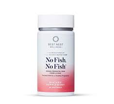 No Fish No Fish Vegan Prenatal Dha Algae Omega 3 Supplements Supports Baby S Brain And Eye Development During Pregnancy And Lactation Easy To Swallow 60 Ct Best Nest Wellness Buy Online In