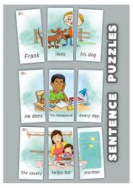 The word been might be depicted by a rebus showing an illustrated bumblebee next to a plus sign (+) and the letter n. Sentence Puzzles Teaching Resources