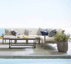 Buy second hand pottery barn coffee table in gently used condition with 40% off on kaiyo. Chatham Outdoor Sectional Set Gray Pottery Barn