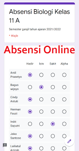 We did not find results for: Cara Membuat Absensi Online Menggunakan Google Form Papan Belajar