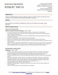 Insurance Specialist Resume Samples Qwikresume