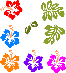 Hawaiian Flower Clip Art Tropical Mix Clip Art Vector Clip Art Online Royalty Free Public Flower Printable Flower Clipart Paper Flower Patterns