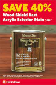 The combination of a topcoat and primer is perfect for new projects and as a solution for recoating old applications. Save 40 Beauti Tone Wood Shield Stain Until June 5 Wood Shield Staining Wood Wood Deck Stain