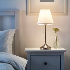Arstid Table Lamp With Led Bulb Nickel Plated White Max 100 W Ikea