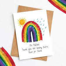 Avoid stating the obvious or being redundant. Personalised Rainbow Thank You Teacher Card By So Close Notonthehighstreet Com