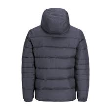 Details About Mens Puffer Jacket Jack Jones Bendt Hooded Zip Up Bubble Coat