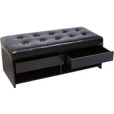 Add style to your home, with pieces that add to your decor while providing hidden storage. Central Park Espresso Ottoman Bench Ottoman Bench With Drawers Black Leather Ottomans With Storag Ottoman Bench Storage Ottoman Bench Leather Storage Ottoman
