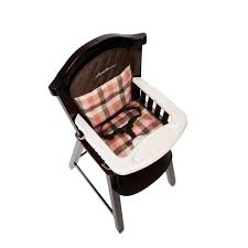 This high chair features a dishwasher safe tray that can be released with one hand. Eddie Bauer Classic Wood High Chair Harmony Hc091bgz