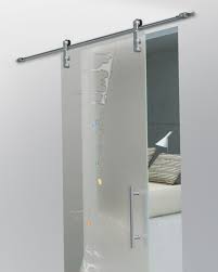 We used a regular glass french pocket door and applied the my sil has a glass door on her bathroom, and although there are no privacy issues, it is a bit. Single Glass Sliding Doors From Foa Porte Digsdigs