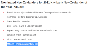 Jason Walls On Twitter Mittens The Cat Who Was Recently Awarded The Keys To New Zealand S Capital City Wellington Is In The Running For The 2021 New Zealander Of The Year