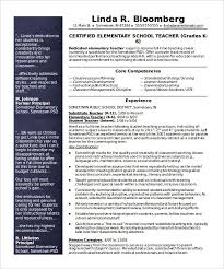 This example of cv is available for free download in word format. Free Teacher Samples Verat