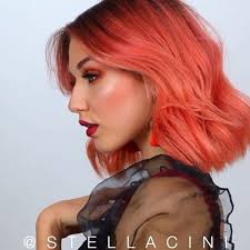Arctic Fox Hair Color Stellacini 2020 Is The Year To Go Peach This Is My Current Summery Colour And It Video In 2020 Hair Dye Videos Directions Hair Dye Fox Hair Dye