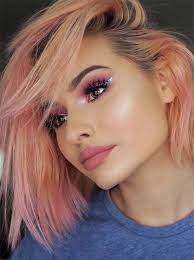 When you apply hair dye, make sure you don't apply it on the skin that much. 67 Pretty Peach Hair Color Ideas How To Dye Your Hair Peach Peach Hair Peach Hair Colors Peach Hair Dye