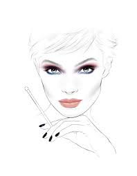 L Oreal Paris Cosmetics Face Chart On Behance Face Chart Human Anatomy Art Pop Art Drawing