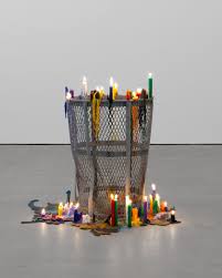 Mark Handforth Trash Can Candles Modern Art Handforth Exhibition Candle Modern