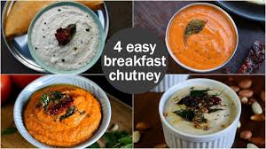 4 Easy Quick Chutney Recipes For Idli Dosa South Indian Breakfast Chutney Recipes Youtu South Indian Breakfast Recipes Indian Breakfast Chutney Recipes