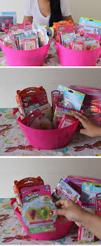Birthday Gift Baskets For Kids Diy Edible Easter Basket Made From Candy Boxes Kids Easter Basket Easter Diy Easter Basket Diy