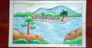 25 pemandangan waktu senja di kampung nelayan suasana pada lukisan pemandangan kampung ini bercerita tentang kegiatan pada waktu p di 2020 pemandangan pantai pesisir. Cara Menggambar Pemandangan Kampung Nelayan Dengan Oil Pastels