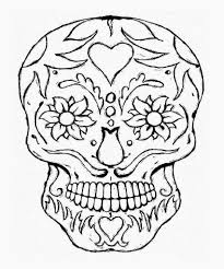 Here are some free coloring pages for you to enjoy! Easy Sugar Skull Coloring Pages