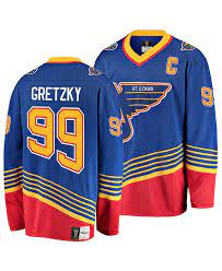 Authentic Nhl Apparel Men S Wayne Gretzky St Louis Blues Heritage Breakaway Jersey Reviews Sports Fan Shop By Lids Men Macy S