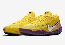 Officially released to the general public on mamba day earlier this month, kobe bryant's new hallmark silhouette, the nike kobe ad nxt 360, has now been vindicated in the most traditional of colorways. Nike Kobe Ad Nxt 360 Lakers Aq1087 700 Release Info Sneakernews Com