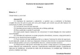 Check spelling or type a new query. Bacalaureat 2019 Cum Se RezolvÄƒ Subiectele La Limba RomanÄƒ Oral