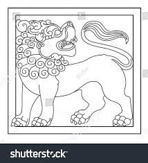 Sri Lankan Lion Drawings Lion Illustration Lion Drawing Sri Lankan