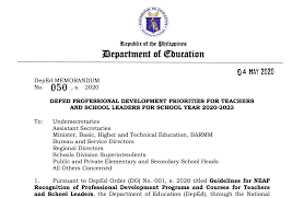 Maybe you would like to learn more about one of these? Deped Professional Development Priorities For Teachers And School Leaders For School Year 2020 2023
