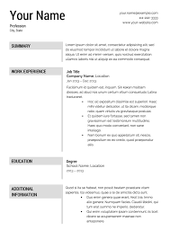 Best professional layouts and formats with example cv content. Free Resume Templates No Charge Charge Freeresumetemplates Resume Templates Crea Downloadable Resume Template Resume Template Free Simple Resume Template