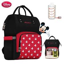 Disney Bebek Bezi Cantasi Sirt Cantasi Usb Sise Yalitim Cantalari Minnie Mickey Buyuk Kapasitel Travel Diaper Bag Diaper Bag Backpack Large Diaper Bags