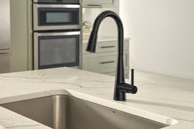 Black And Copper Kitchen Tap Sleek Matte Black One Handle High Arc Pulldown Kitchen Faucet 7864bl Kitchen Faucet Pulldown Kitchen Faucets Faucet