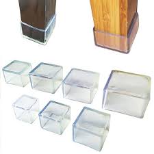 4pcs Transparent Chair Leg Cap Made Of Rubber Material For Chairs And Cabinets In 2020 Transparent Chair Chair Legs Furniture Legs