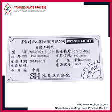 Henan jinyang aluminum industry co., ltd. China Pump Nameplate Manufacturers And Suppliers Yanming