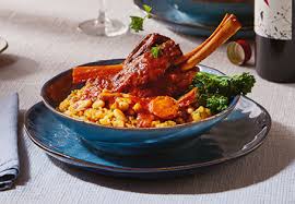 Put hearty lamb chops with a citrusy couscous salad on this year's holiday menu. Lamb Shanks Recipe With Sweet Potato Colcannon Aldi Australia