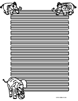 Schreiblernblatt mit grauem mittelband und häuschen links und rechts für klasse 2. Briefpapiervorlagen Fur Kinder Im Kidsweb De