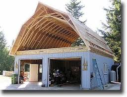 A gambrel roof is a popular roof style on many contemporary barns and sheds. Barnplans Barnplans Barn Showcase Gambrel Barn Barn Garage Building A Shed