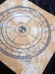 Tissu De Yggdrasil Rune Meduim Poids Rune Tissu Runes Elder Futhark Yggdrasil