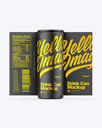 Download Matte Can Mockup In Can Mockups On Yellow Images Object Mockups PSD Mockup Templates